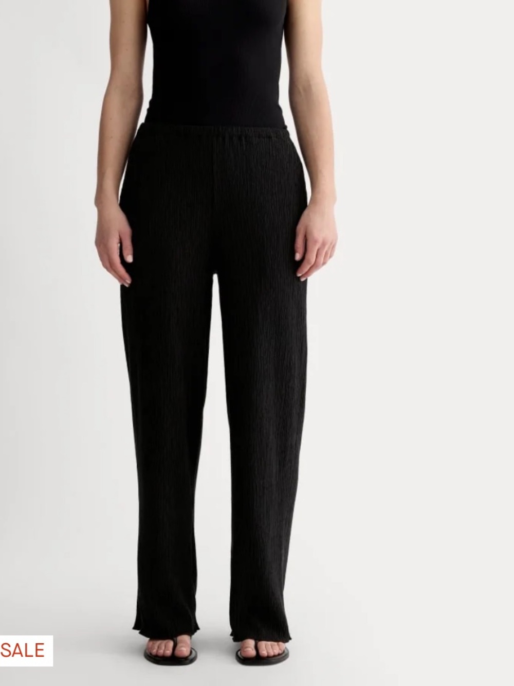 Everlane Pants - black “the crinkle pant” NWT